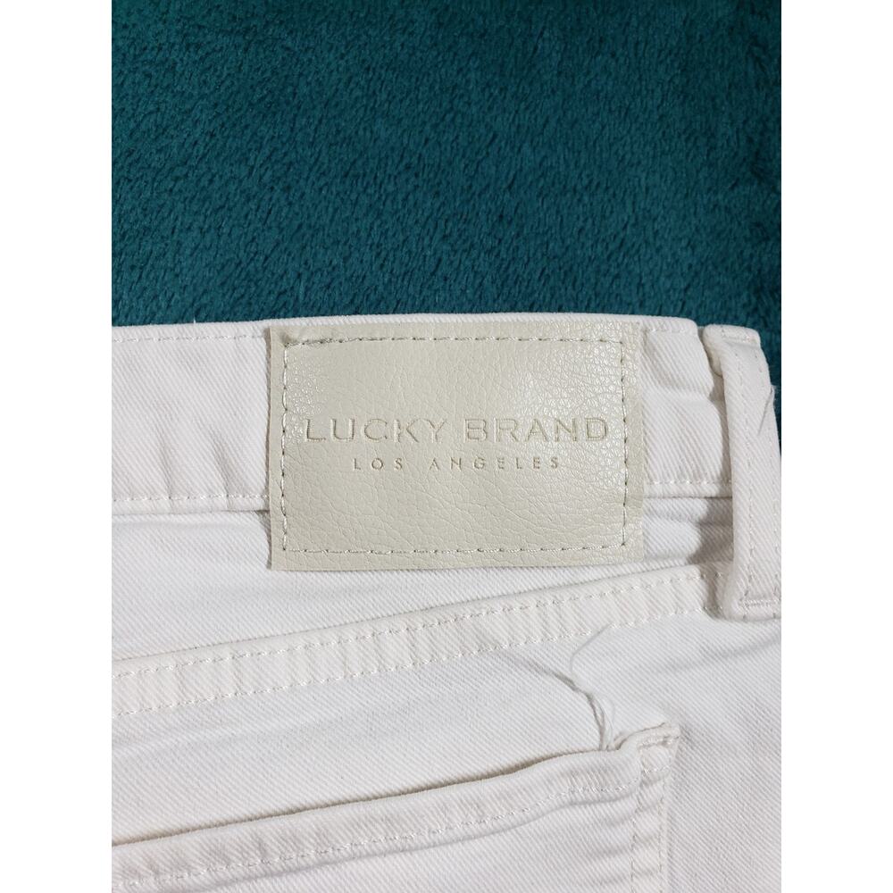 Lucky Brand Jeans Size 8 Womens Blue Stretch Pants Dark Mid Rise Sweet Bootcut - Picture 14 of 15